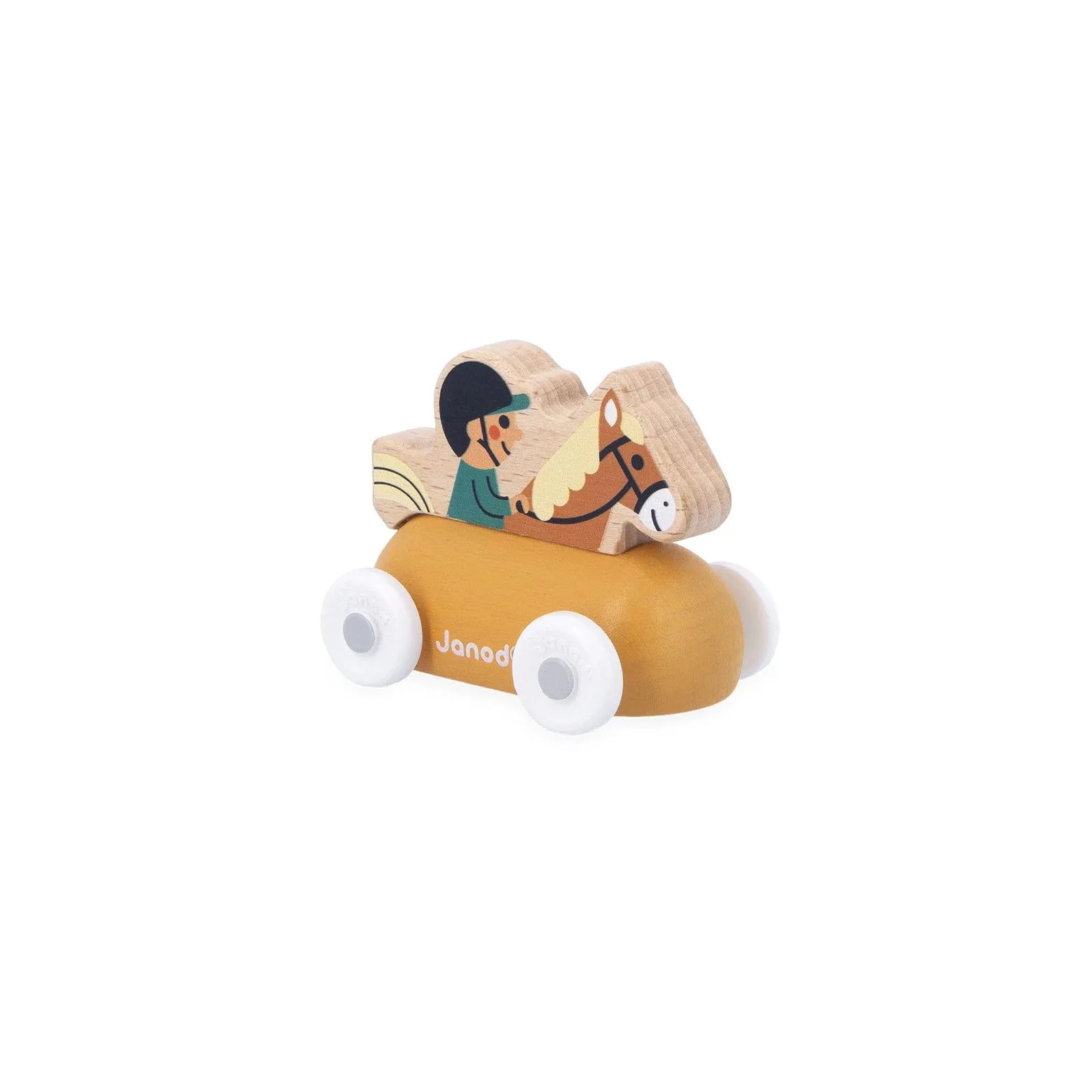 Janod Mountain Valley Wooden Rider Carriage - Cross Roads – vue 1 – Miniature vehicles