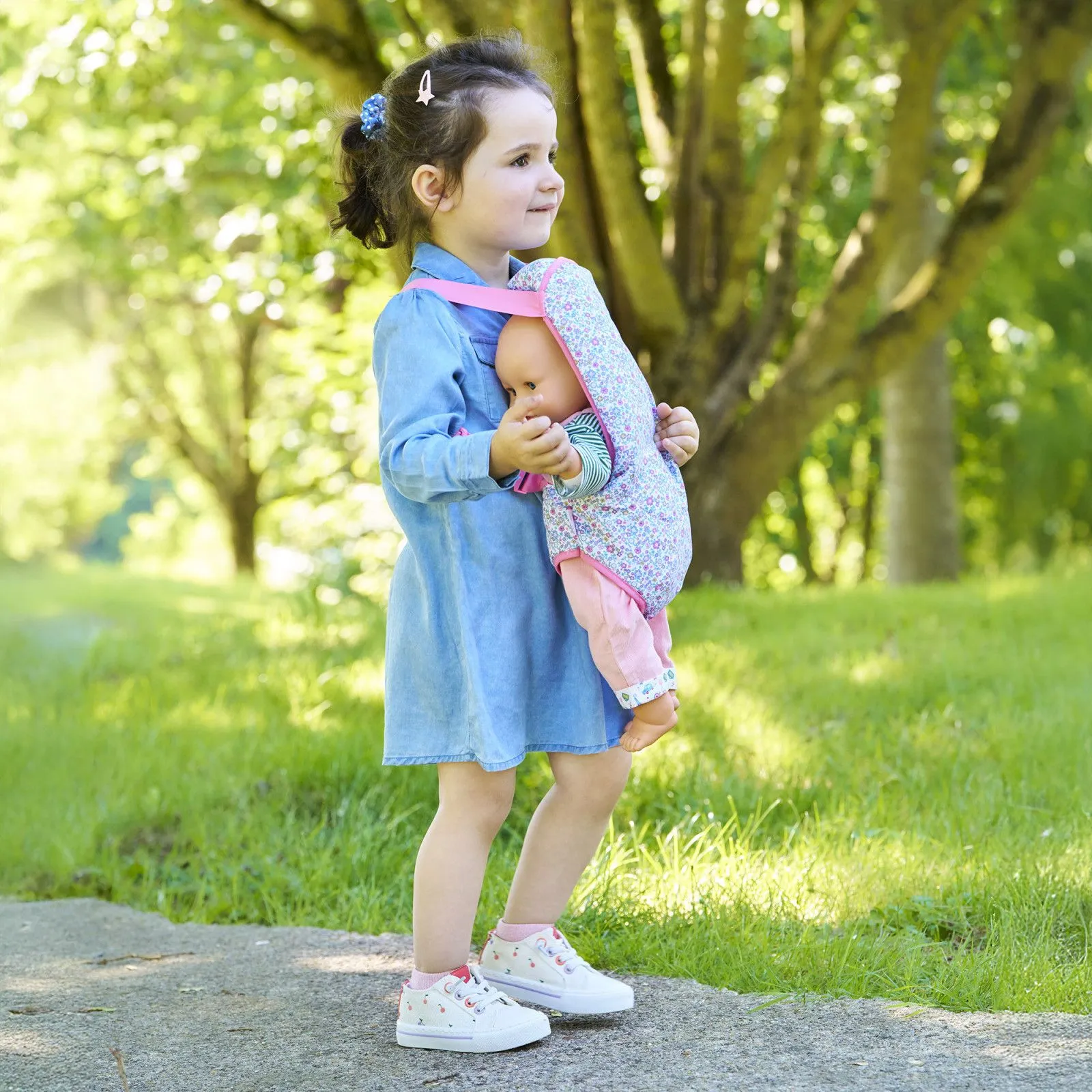 Corolle Porte-bébé Floral pour poupon 36 et 42 cm – vue 2 – Accessoires pour poupées