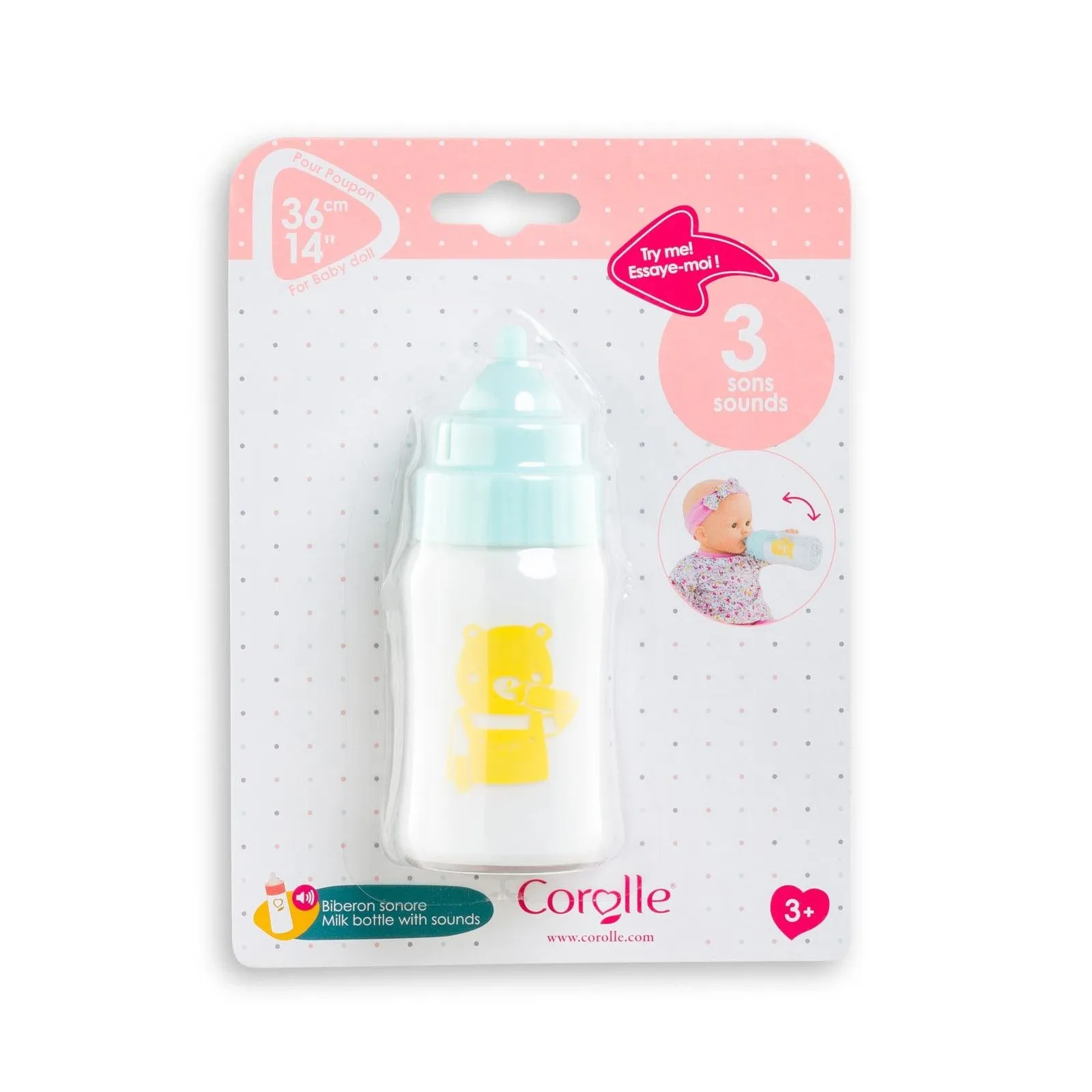 Corolle Sound bottle for 36 and 42 cm dolls – vue 5 – Doll Accessories