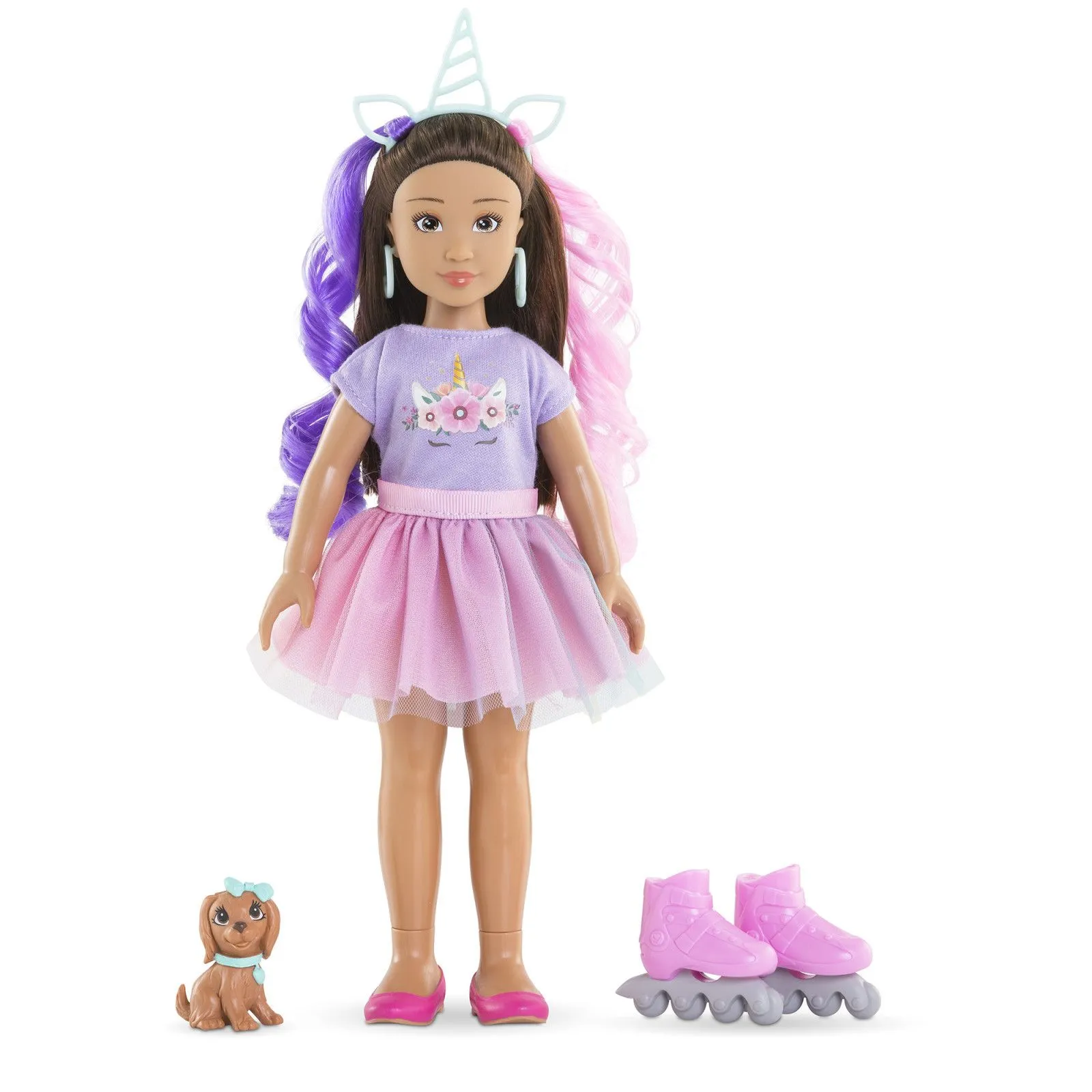 Corolle Coffret Poupée Corolle Girls Luna Licorne – vue 1 – Corolle Girls