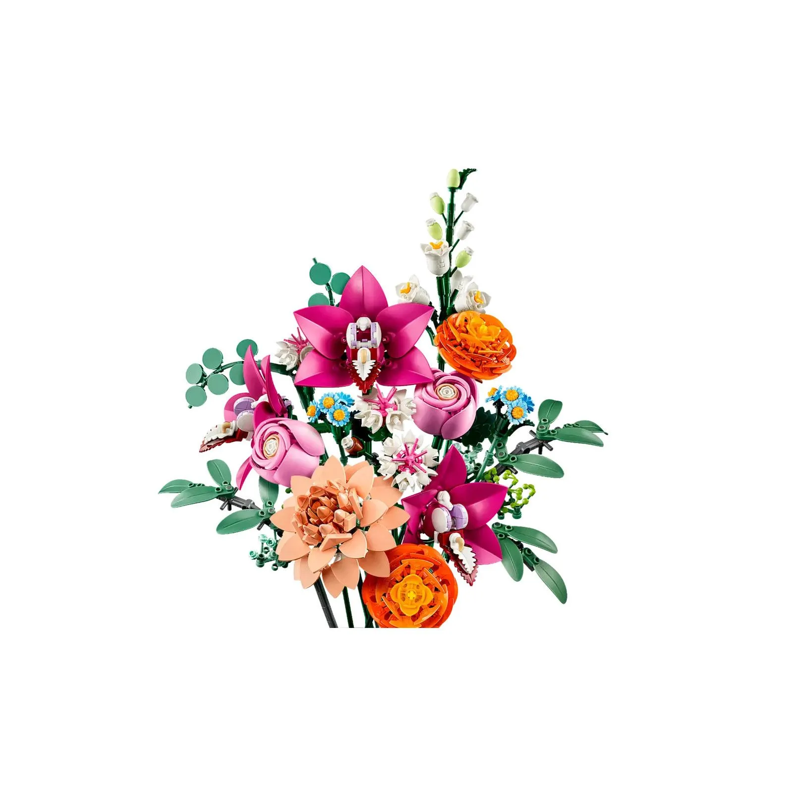 Lego [Botanicals] Pretty Pink Flower Bouquet – vue 1 – Lego and Duplo