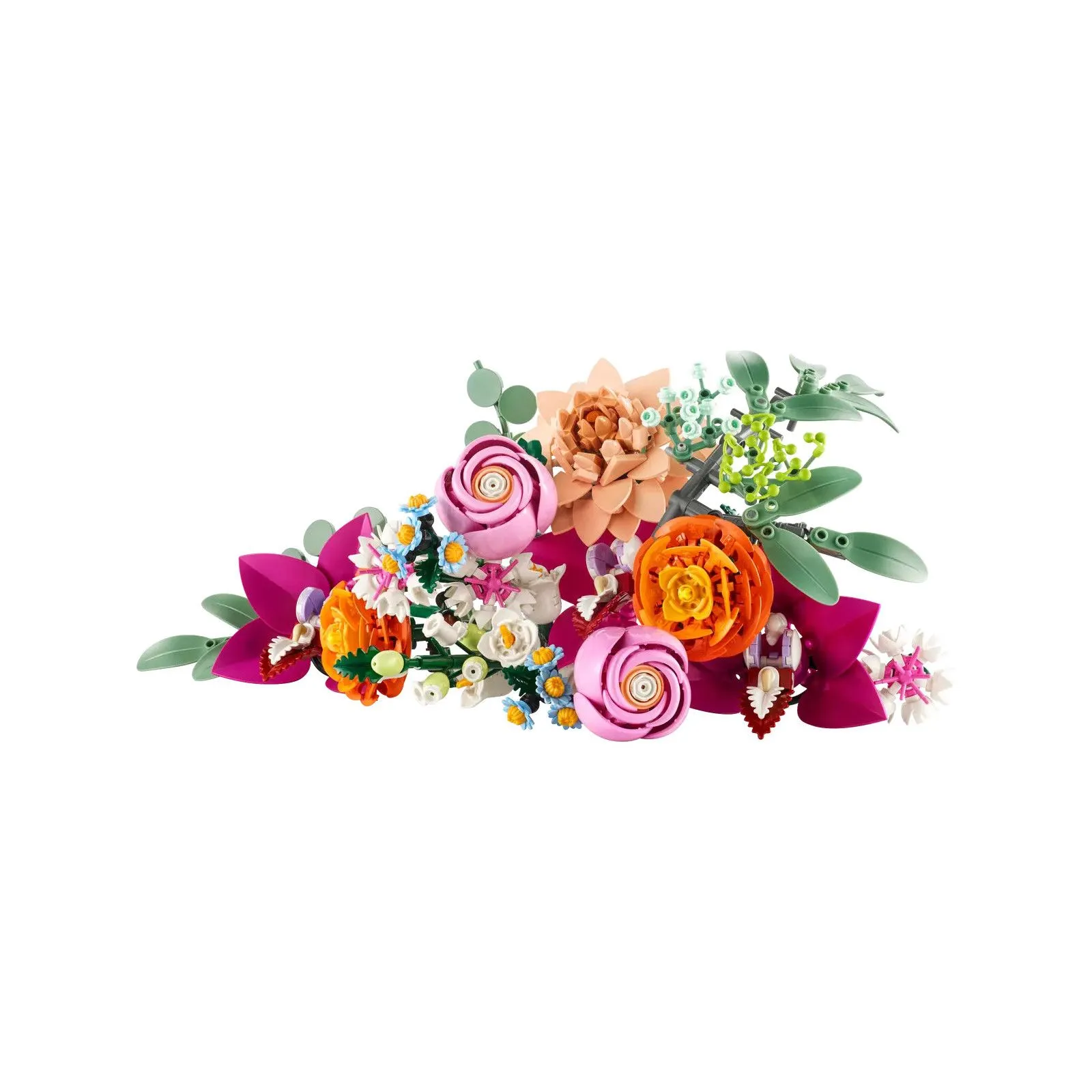 Lego [Botanicals] Pretty Pink Flower Bouquet – vue 3 – Lego and Duplo