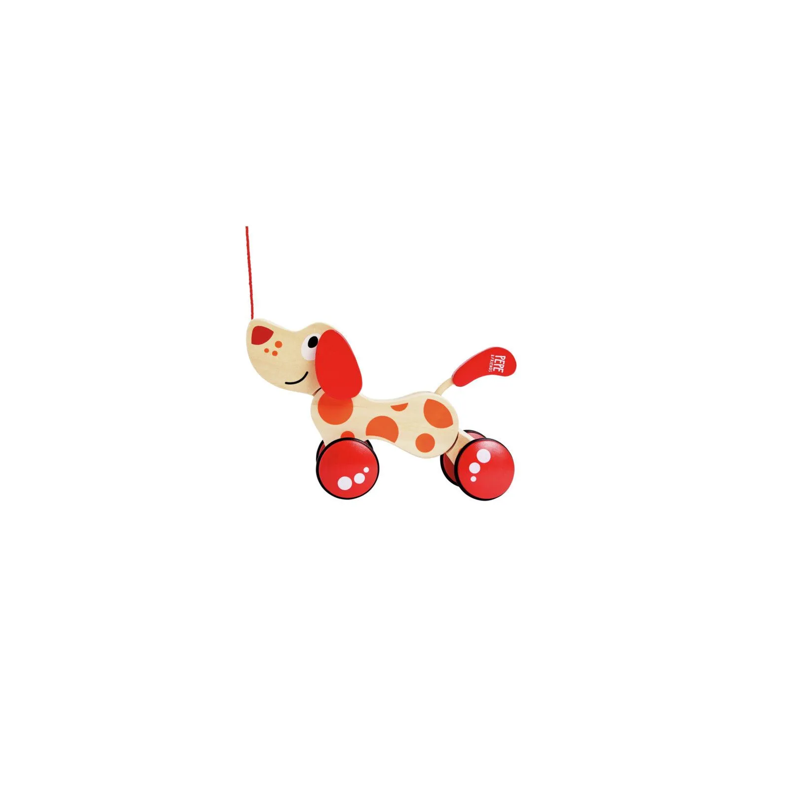 Hape Chien Puppy à promener – vue 2 – Tirer et pousser