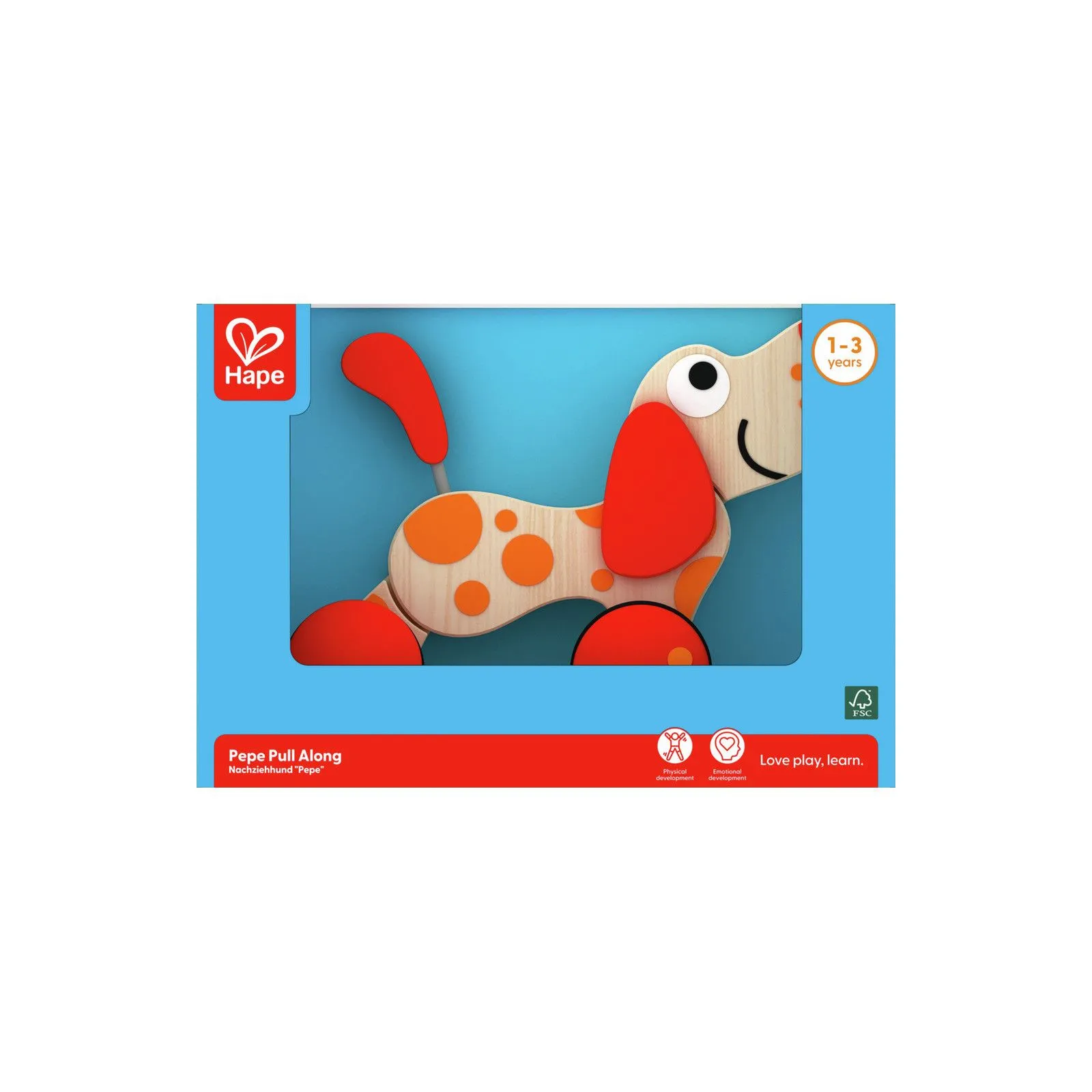 Hape Chien Puppy à promener – vue 11 – Tirer et pousser