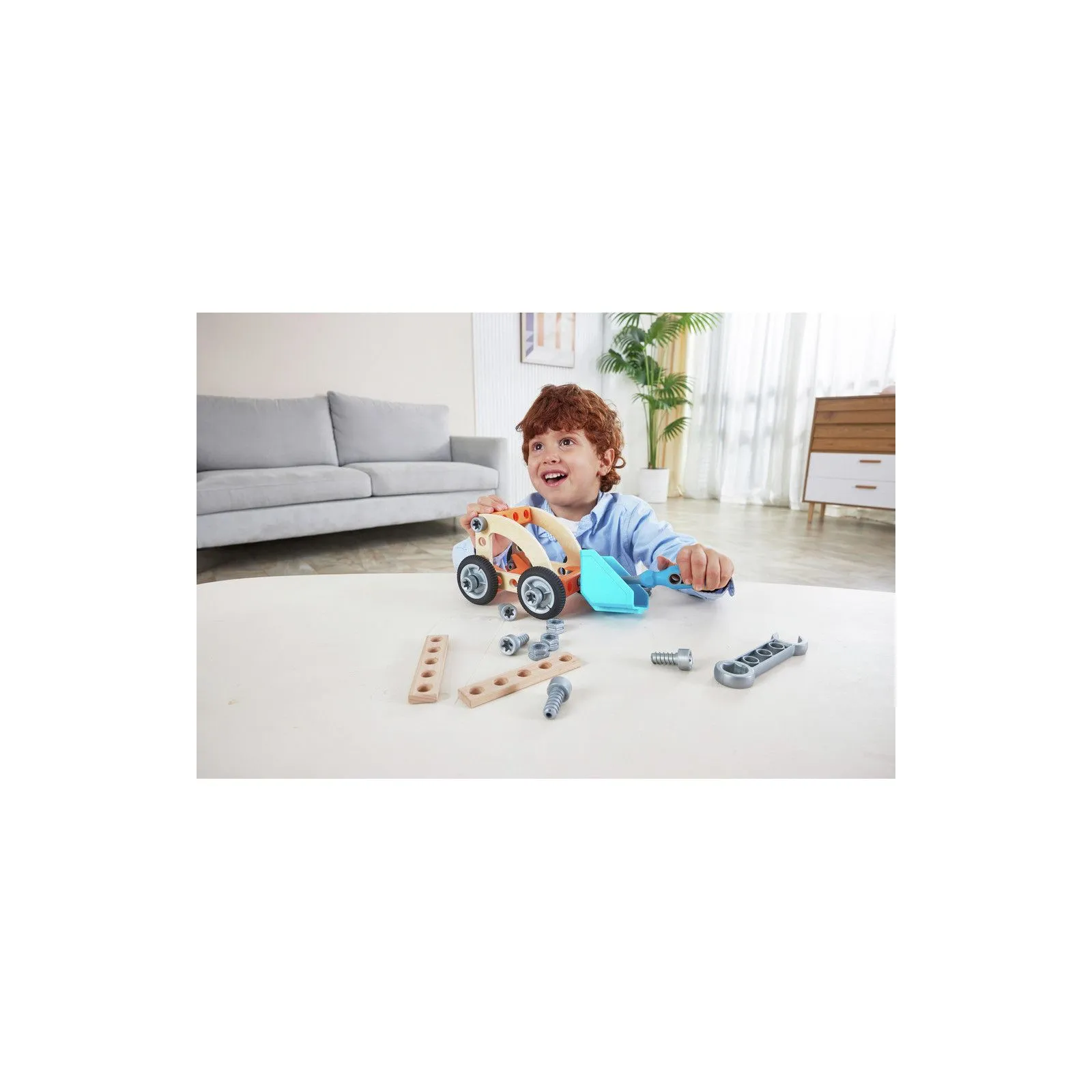 Hape Junior Inventor - Build 'n' Drive Car Set – vue 2 – Junior Inventor by Hape