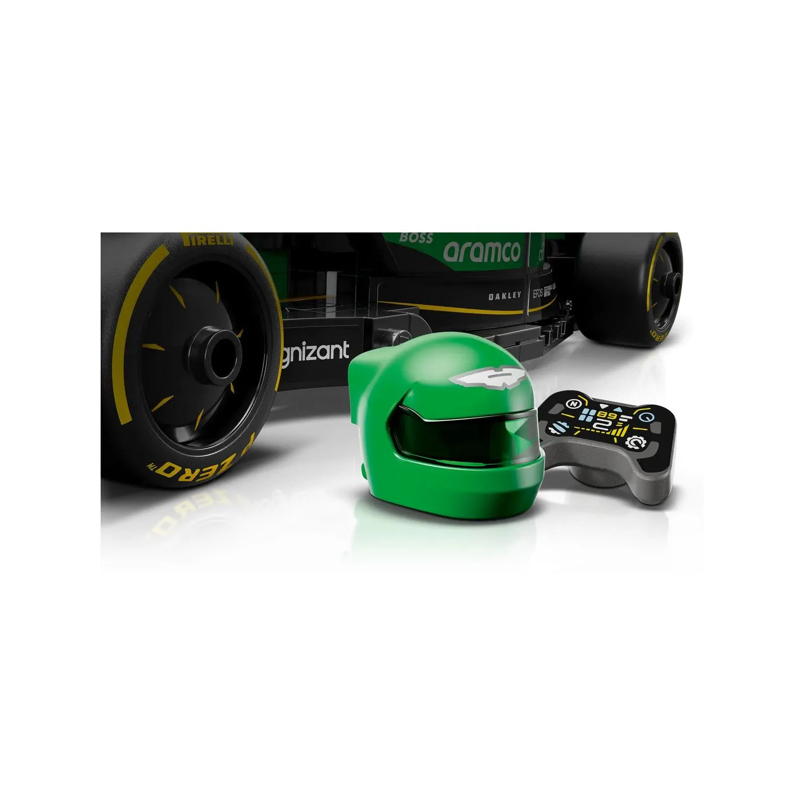 Lego [Speed Champions] Aston Martin Aramco F1® AMR24 Race Car – vue 5 – Lego and Duplo