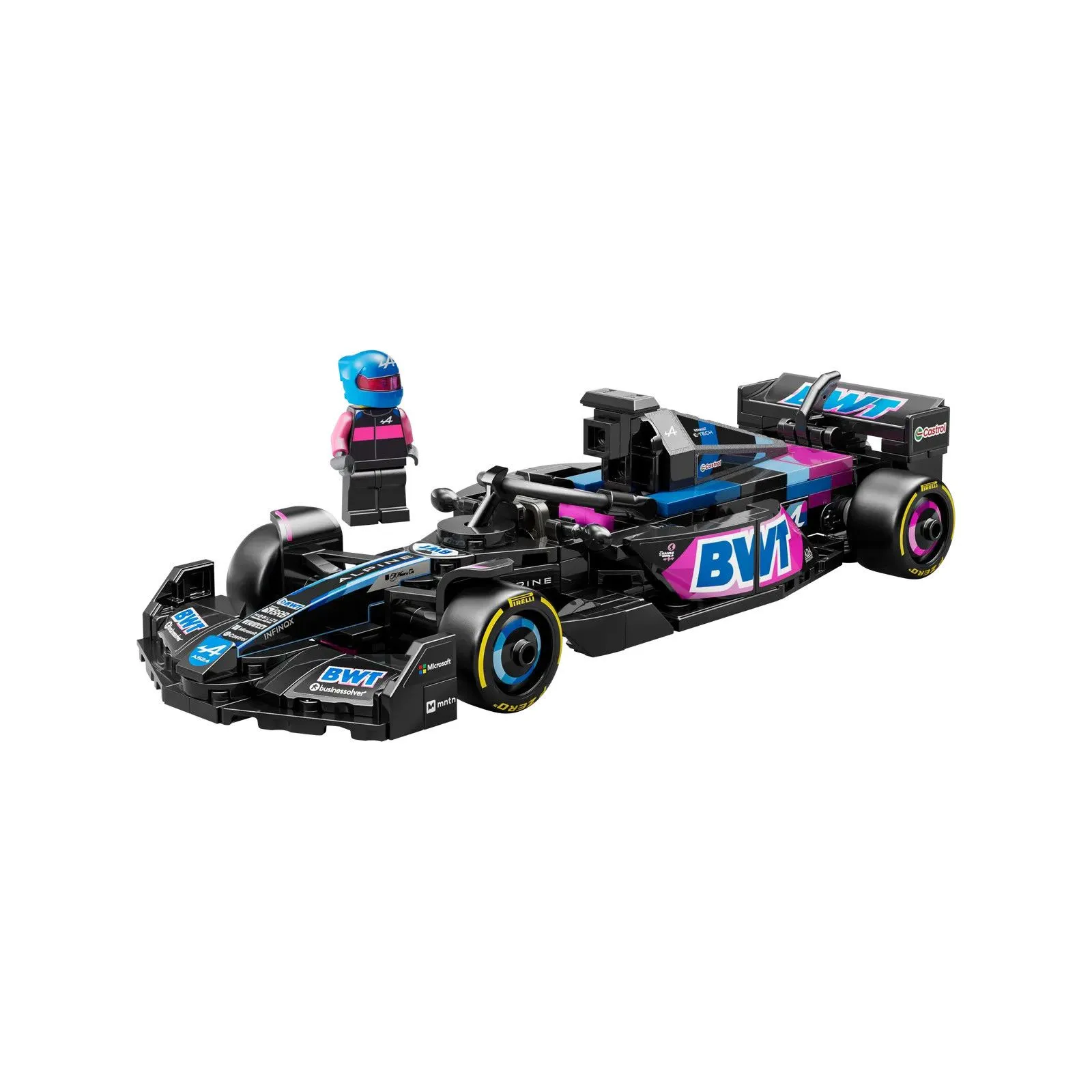 Lego [Speed Champions] BWT Alpine F1® Team A524 Race Car – vue 1 – Lego and Duplo