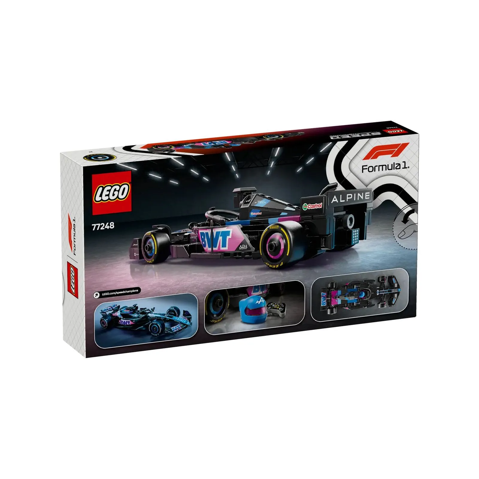 Lego [Speed Champions] BWT Alpine F1® Team A524 Race Car – vue 10 – Lego and Duplo