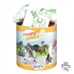 Stampo minos - Chevaux - ALA-85146 - AladinE - Tampons enfants - Le Nuage de Charlotte