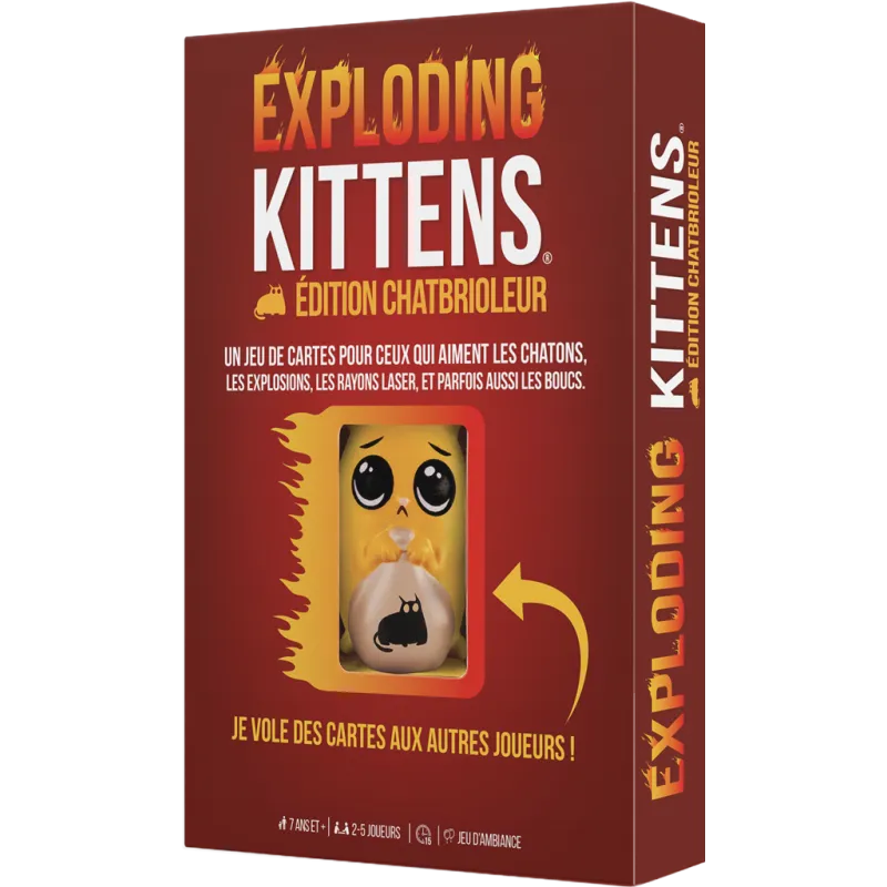 Exploding Kittens Exploding Kittens - Édition Chatbrioleur – vue 2 – Jeux de societe