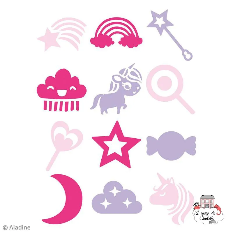 Stampo Paint - Unicorn - ALA-03250 - AladinE - Children's Stamps - Le Nuage de Charlotte