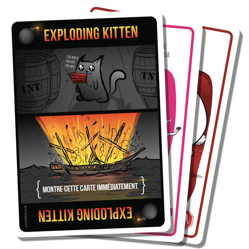 Exploding Kittens Exploding Kittens - Édition Chatbrioleur – vue 4 – Jeux de societe