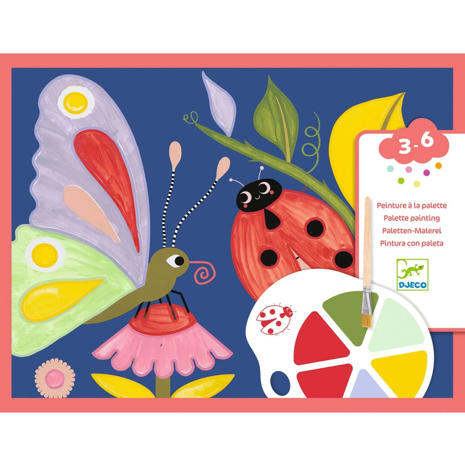 Djeco Palette painting - Creepy crawlies. – vue 1 – Painting & Drawing