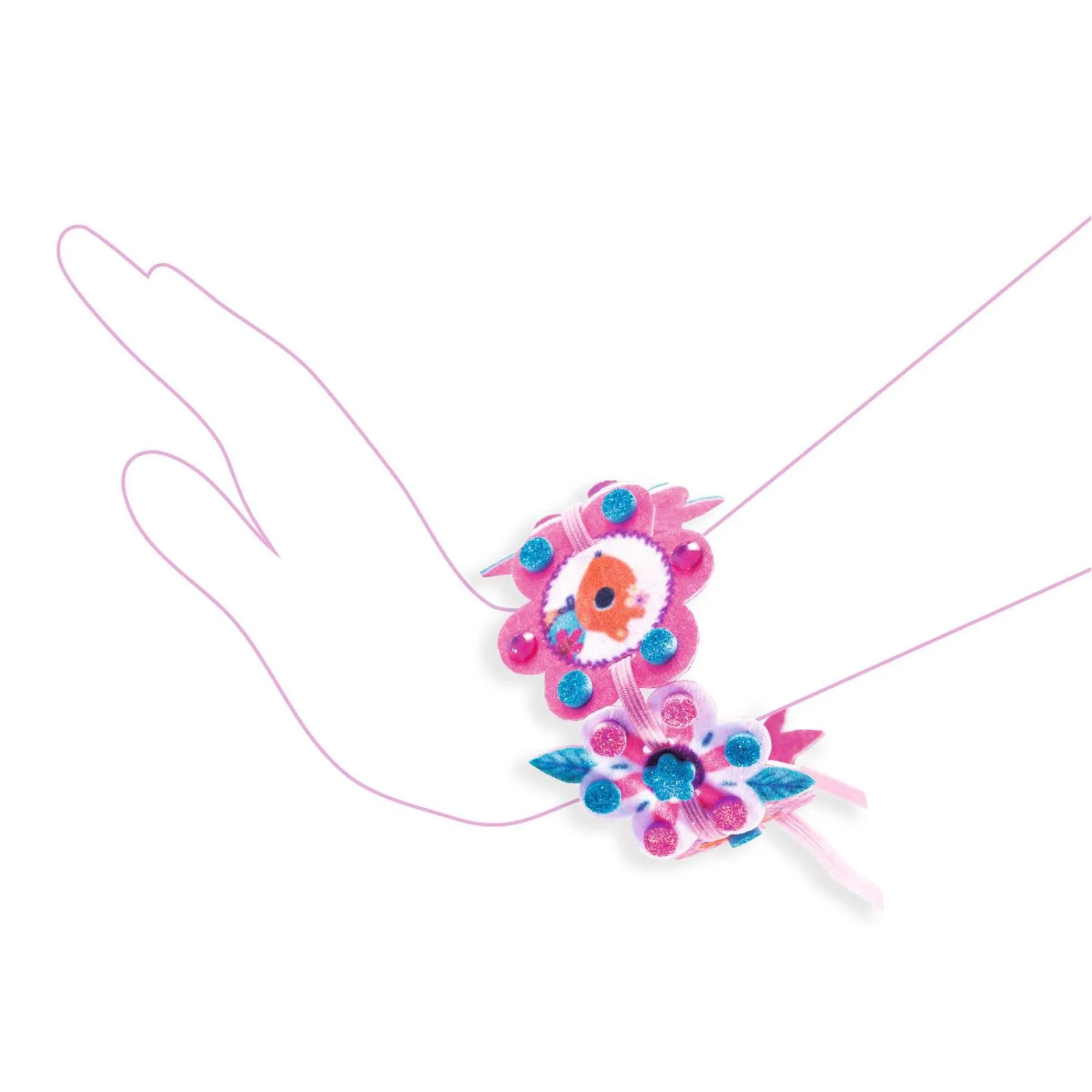 Djeco Do It Yourself - 4 felt bracelets to create – vue 7 – Creative Kits