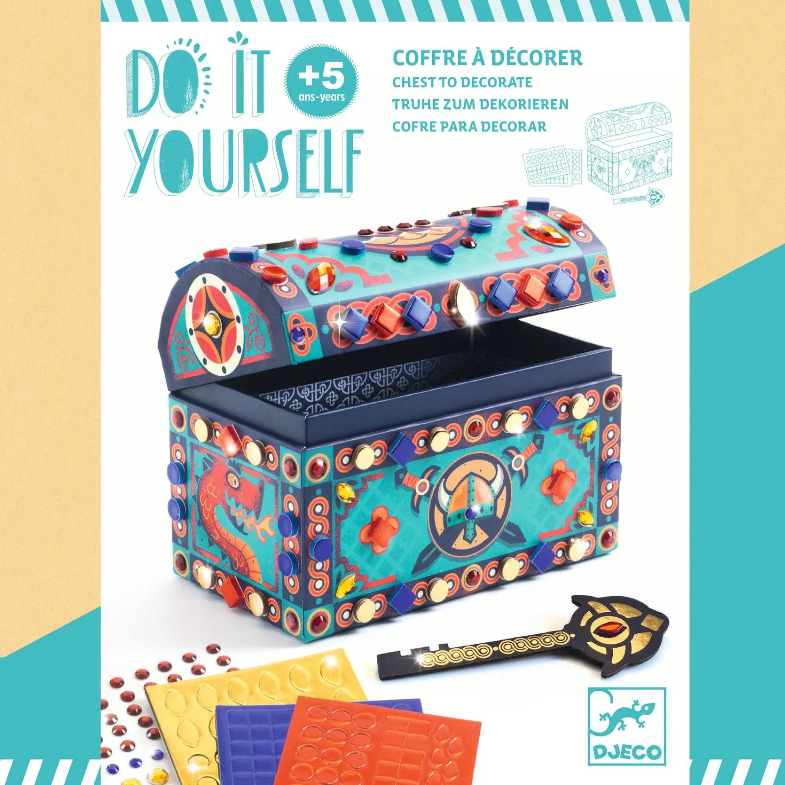 Djeco Do It Yourself - Chest to decorate – vue 2 – Creative Kits