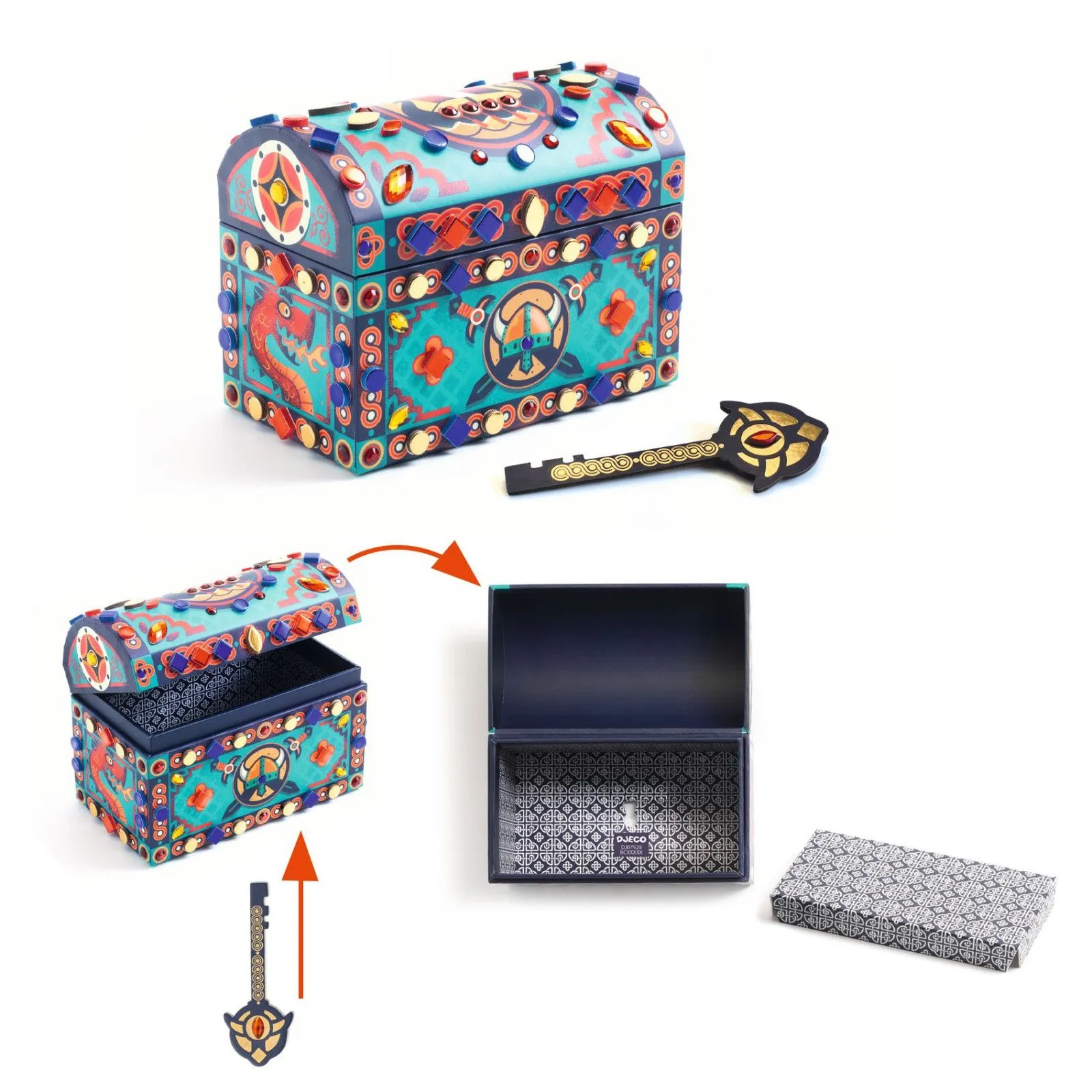 Djeco Do It Yourself - Chest to decorate – vue 6 – Creative Kits