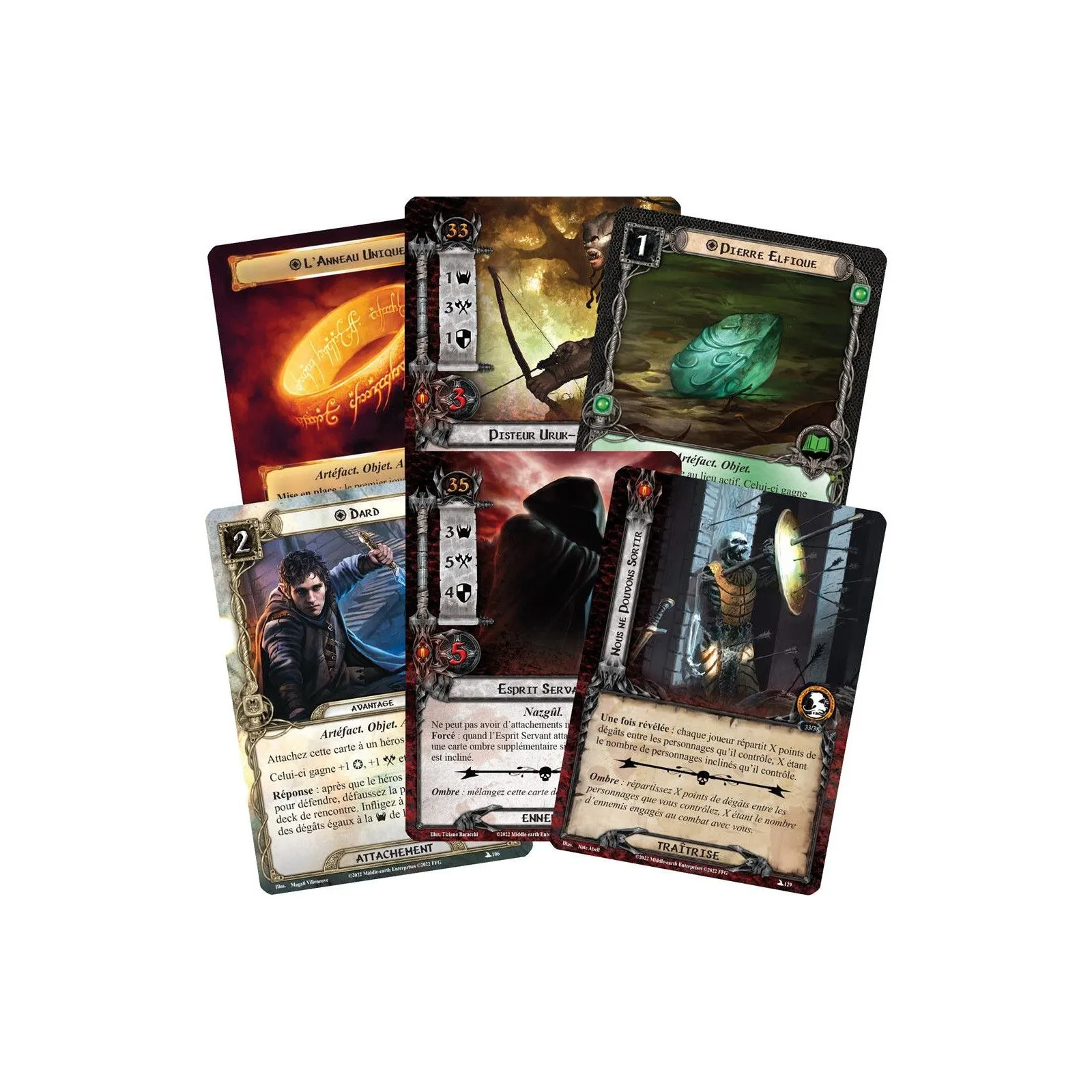 Fantasy Flight Games Le Seigneur des Anneaux LCG - Ext. La Communauté de l'Anneau – vue 2 – Seigneur des Anneaux JCE