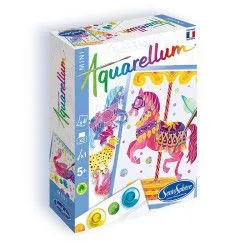 SentoSphère Aquarellum mini - Horses Carousel – vue 1 – Creative Kits