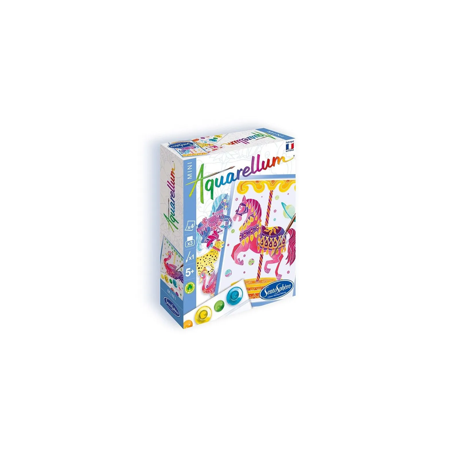 SentoSphère Aquarellum mini - Chevaux Manège – vue 1 – Kits Créatifs