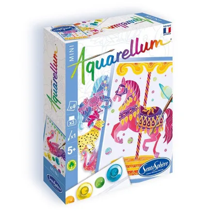 SentoSphère Aquarellum mini - Chevaux Manège – vue 1 – Kits Créatifs