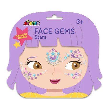 Avenir Gemmes pour le visage - étoiles – vue 1 – Grimage