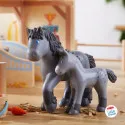 Haba Little Friends - Jument Cassandra et Poulain Cleo – vue 2 – Haba Little Friends