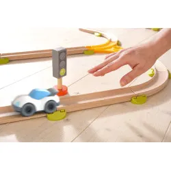 Haba Kullerbü - Voiture sport blanche – vue 2 – Véhicules miniatures