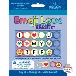 Pocos Emoji Love Rainbow Colors Bracelet 13 pocos - POC-101119 - Luna Loop - Pocos - Le Nuage de Charlotte