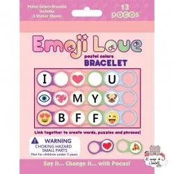 Pocos Emoji Love Pastel Colors Bracelet 13 pocos - POC-101123 - Luna Loop - Pocos - Le Nuage de Charlotte