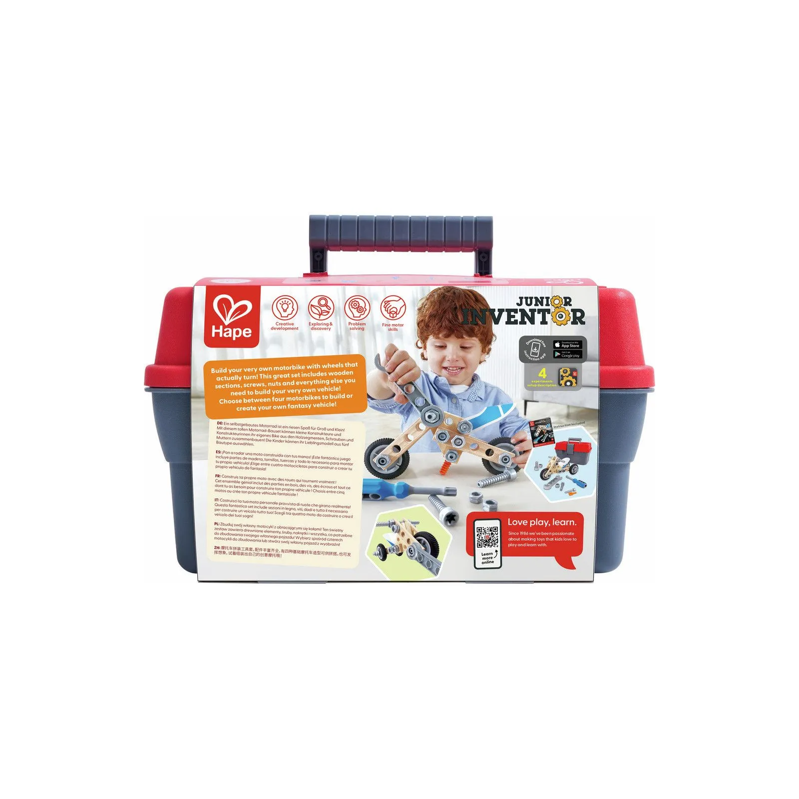 Hape Junior Inventor - Ensemble de motos à construire – vue 8 – Junior Inventor by Hape