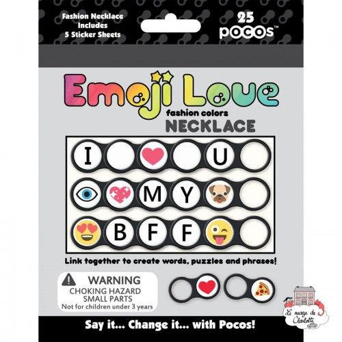 Pocos Emoji Love Fashion Colors Necklace 13 pocos - POC-101126 - Luna Loop - Pocos - Le Nuage de Charlotte