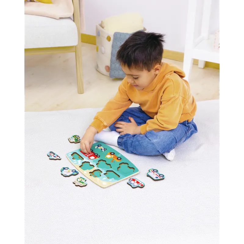 Hape Emergency Peg Puzzle [10] – vue 2 – Wooden Puzzles