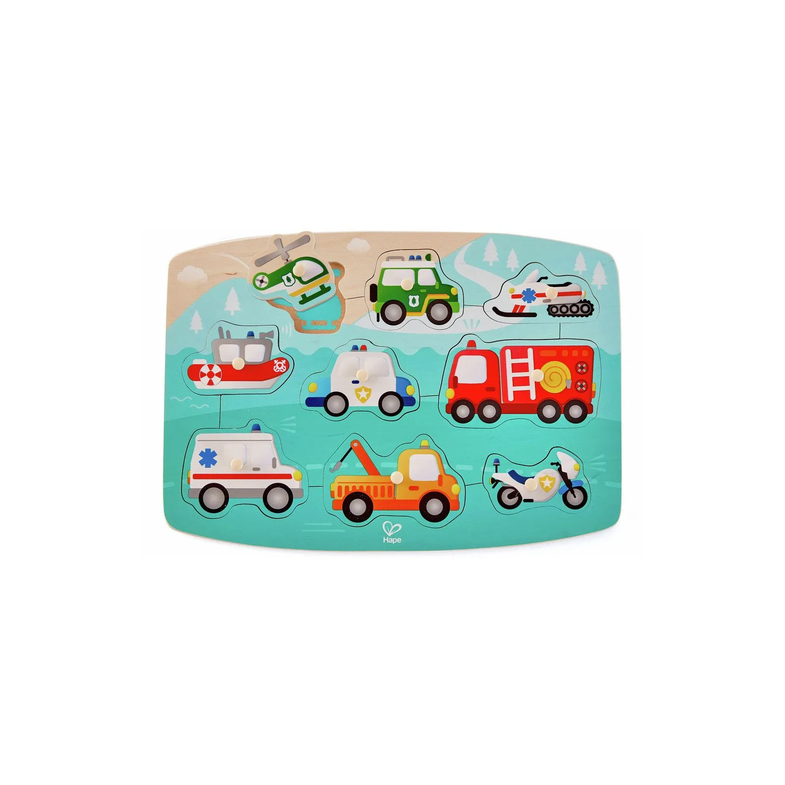 Hape Emergency Peg Puzzle [10] – vue 3 – Wooden Puzzles