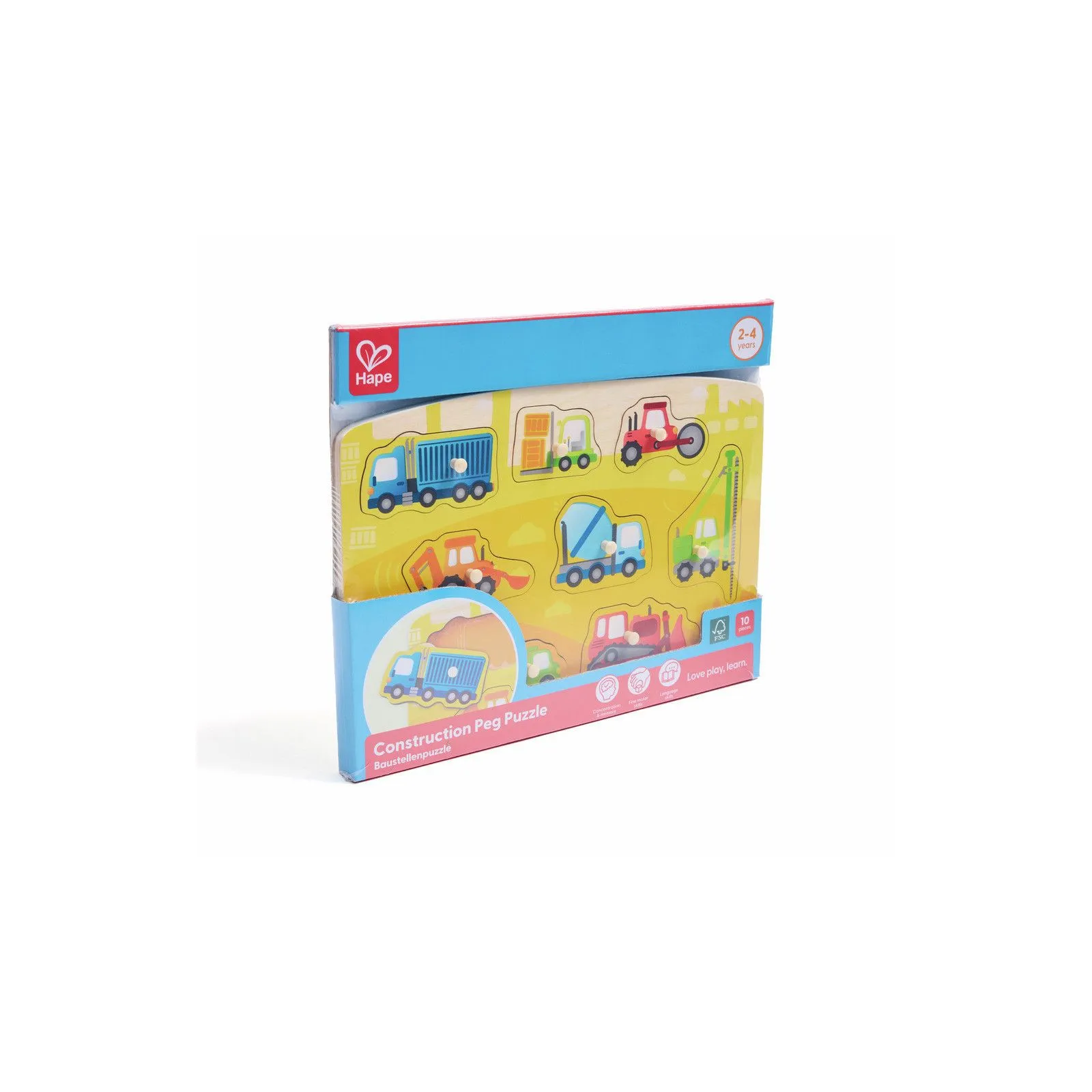 Hape Construction Peg Puzzle [10] – vue 11 – Wooden Puzzles
