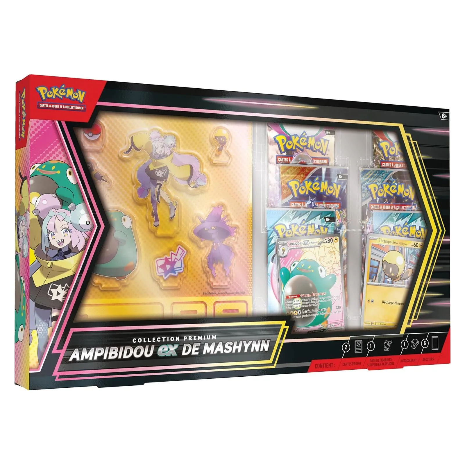 The Pokémon Company Coffret Ex Premium Collection - 25/04 - Ampibidou – vue 1 – Magic, Pokemon, ...