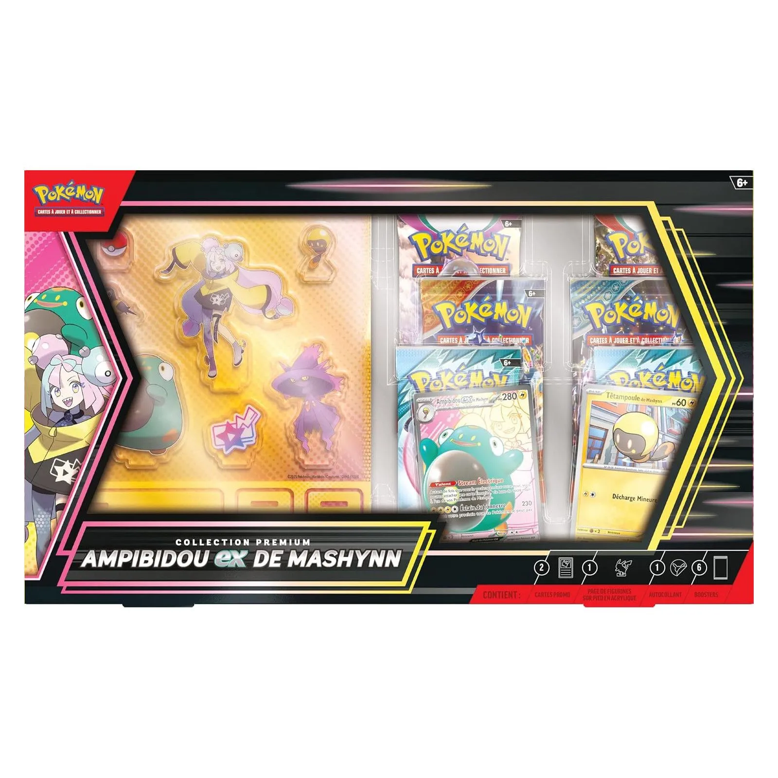 The Pokémon Company Coffret Ex Premium Collection - 25/04 - Ampibidou – vue 2 – Magic, Pokemon, ...
