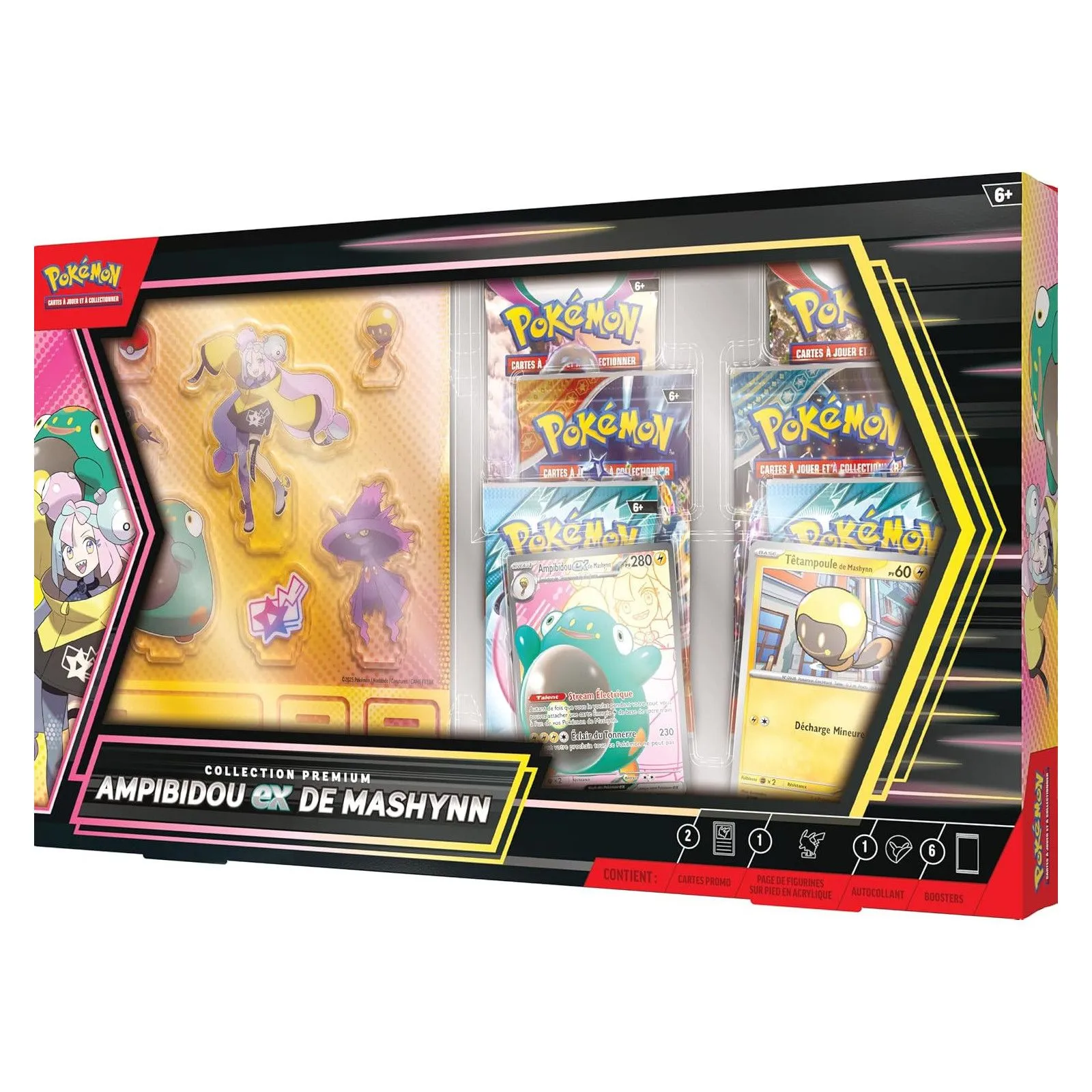 The Pokémon Company Coffret Ex Premium Collection - 25/04 - Ampibidou – vue 3 – Magic, Pokemon, ...