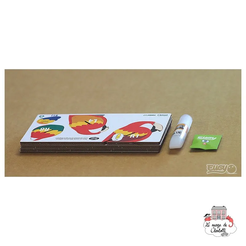 Eugy 023 - Parrot - EUG-5313981 - dodoland - Maquettes en carton - Le Nuage de Charlotte