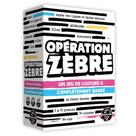 Big Moustache Games Opération Zèbre – vue 1 – Board Games
