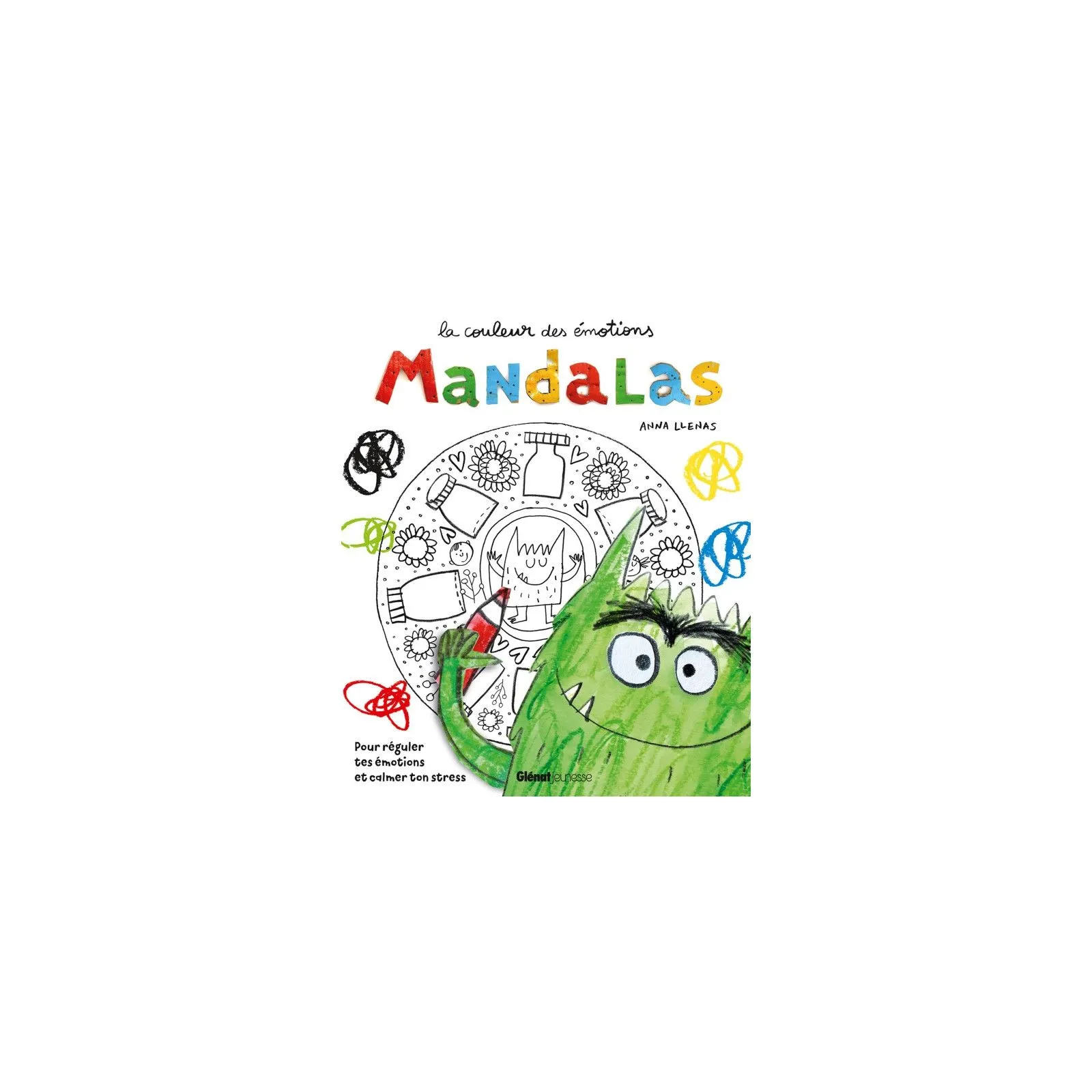Glénat Mandalas avec le monstre des couleurs – vue 1 – Livres d'Activités