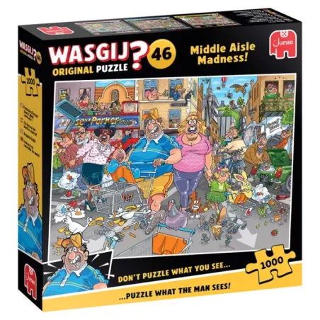 Jumbo Wasgij Original 46 - Middle Aisle Madness! [1000] – vue 1 – Puzzles