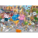 Jumbo Wasgij Original 46 - Frénésie d'achat dans l'allée centrale! [1000] – vue 2 – Puzzles