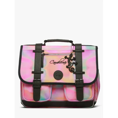 Caméléon Cartable Vintage Fantasy 38 cm - Pink Tie And Dye – vue 1 – Cartables et sacs