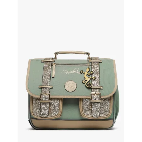 Caméléon Cartable Vintage Fantasy 35 cm - Glossy Green – vue 1 – Cartables et sacs