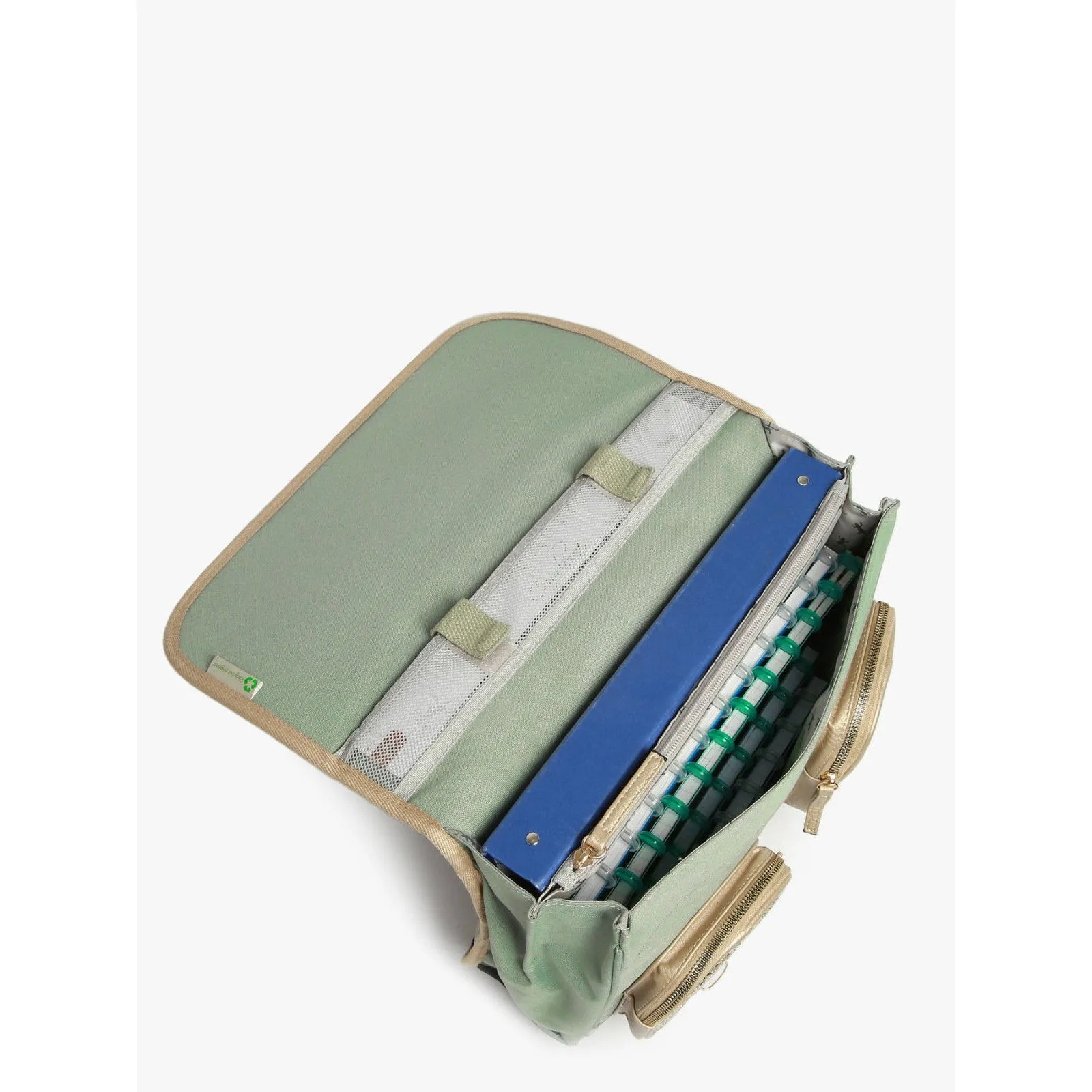 Caméléon Cartable Vintage Fantasy 35 cm - Glossy Green – vue 4 – Cartables et sacs