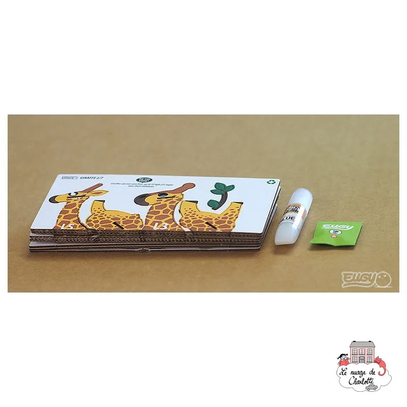 Eugy 009 - Giraffe - EUG-5313905 - dodoland - Maquettes en carton - Le Nuage de Charlotte