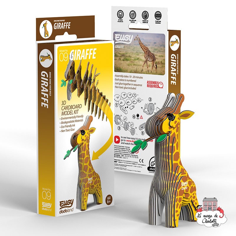 Eugy 009 - Girafe - EUG-5313905 - dodoland - Maquettes en carton - Le Nuage de Charlotte