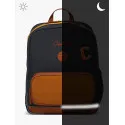 Caméléon Sac à dos Vintage Urban 40 cm - Mustard Badges – vue 6 – Cartables et sacs