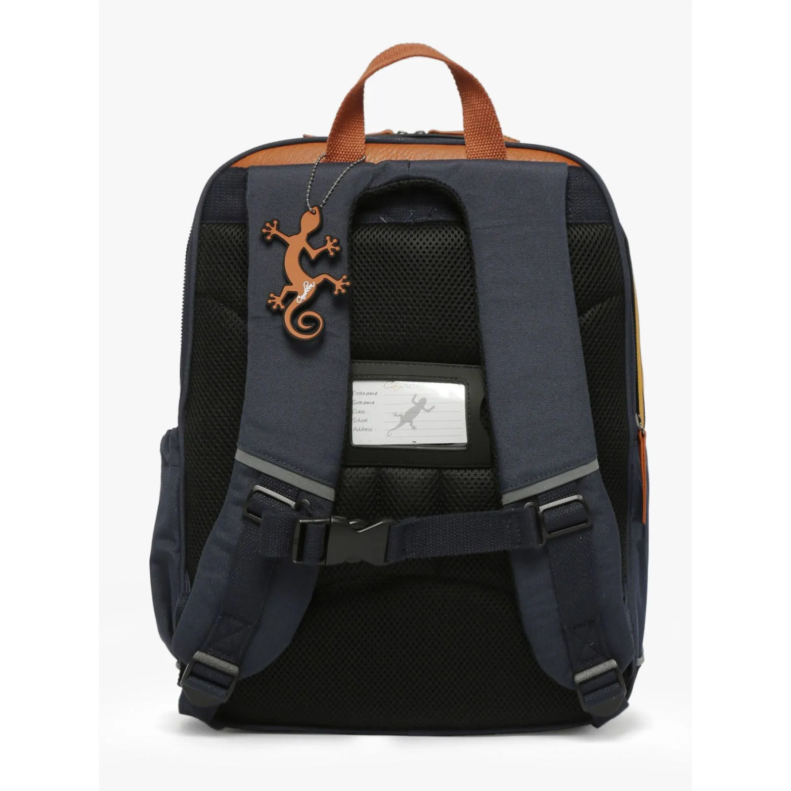 Caméléon Sac à dos Vintage Urban 40 cm - Mustard Badges – vue 4 – Cartables et sacs