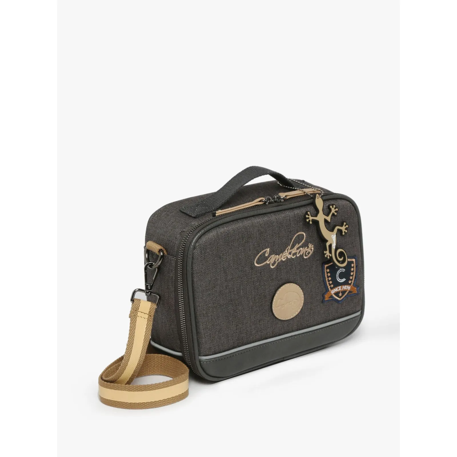 Caméléon Sac gouter Vintage Urban - Grey Badges – vue 1 – Sacs isotherme